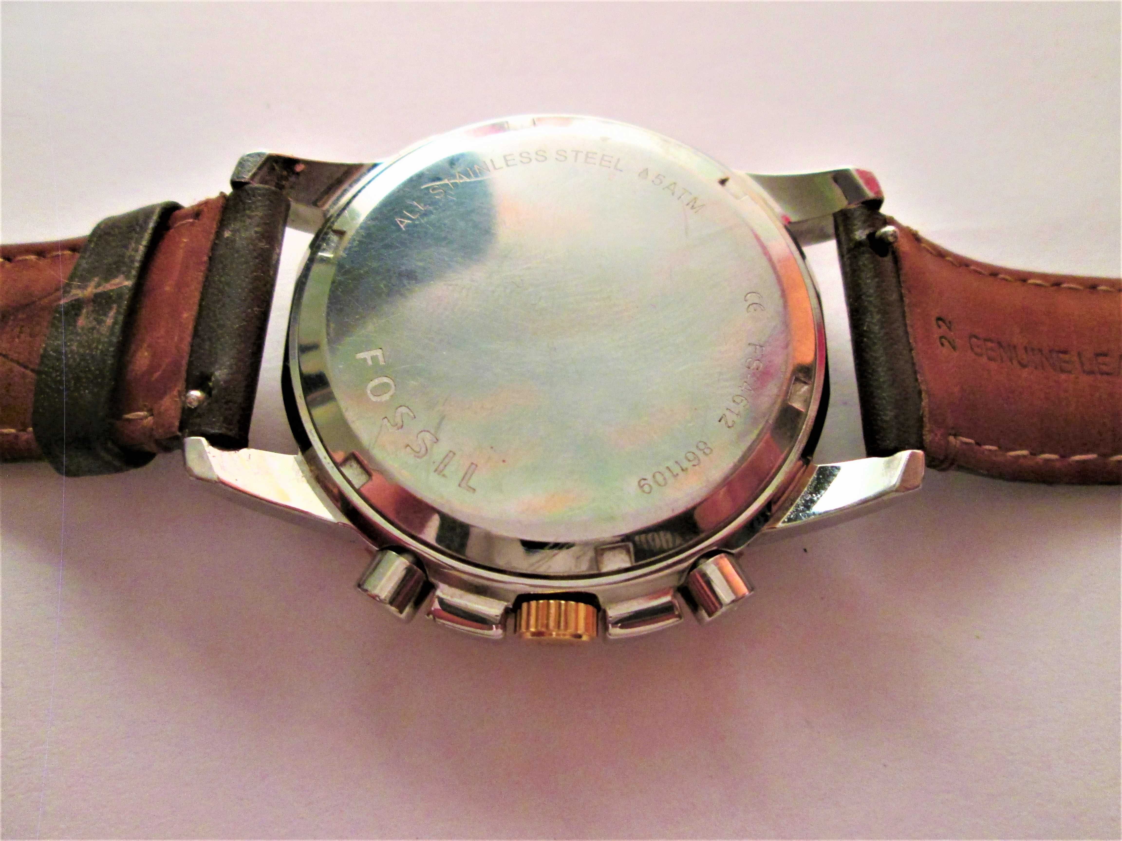 ceas Fossil , Chronograph ,carcasa de otel