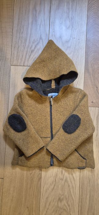 Jacheta Stapf copii, lână fiartă 100% organică, marime 80