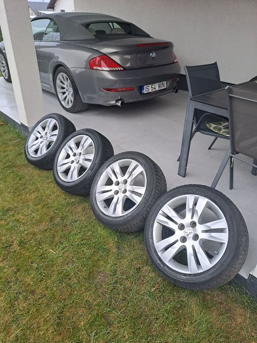 Jante peogeot 5008,3008, cu anvelope de iarna michelin