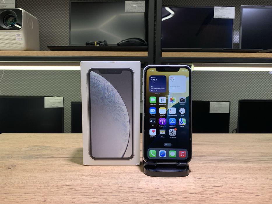 iPhone XR, 128 GB, белый, АКБ79%, Face ID, 10687/A10