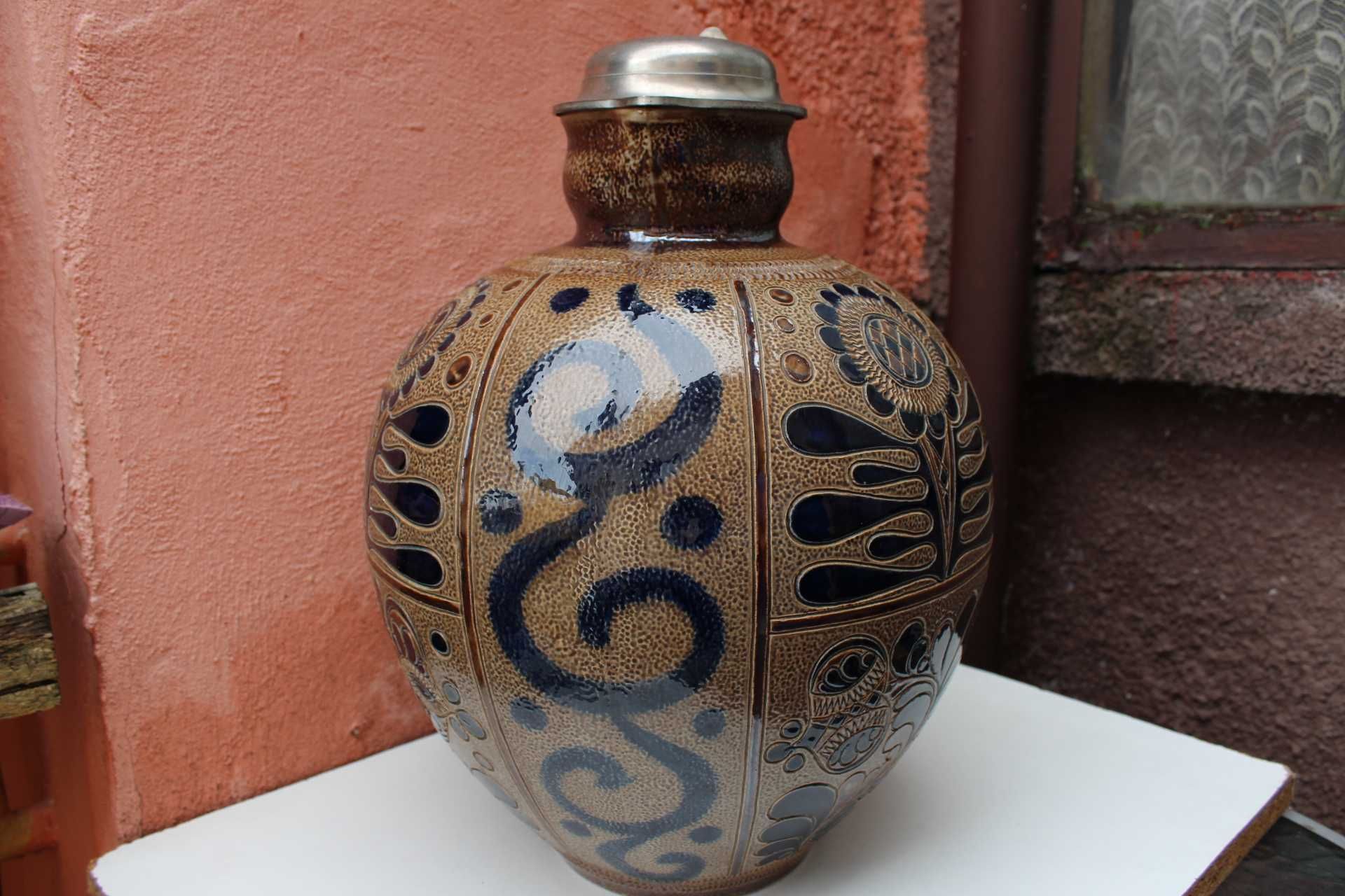 Carafa ceramica Marzi & Remy, germania, Mid Century Modern