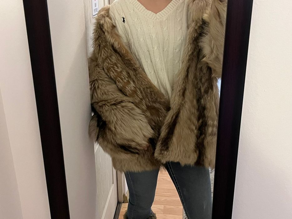 Haina superbă  blana naturala