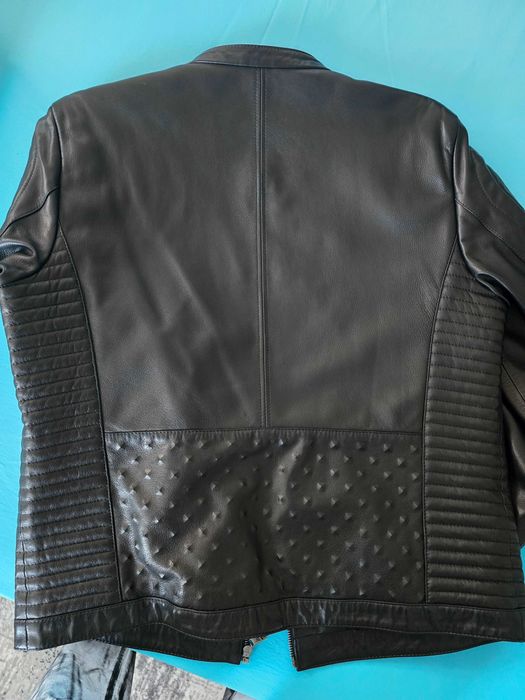 Кожено яке мъжко ххл вталено