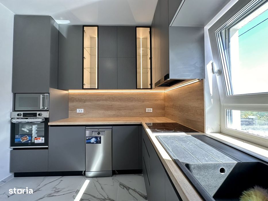 Finalizata! Casa 3 camere D 2 bai 86mp zona Bucium Visan