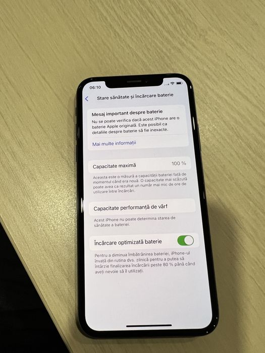 Iphone XS 64gb stare impecabila baterie 100% ,cablu date+incarcator