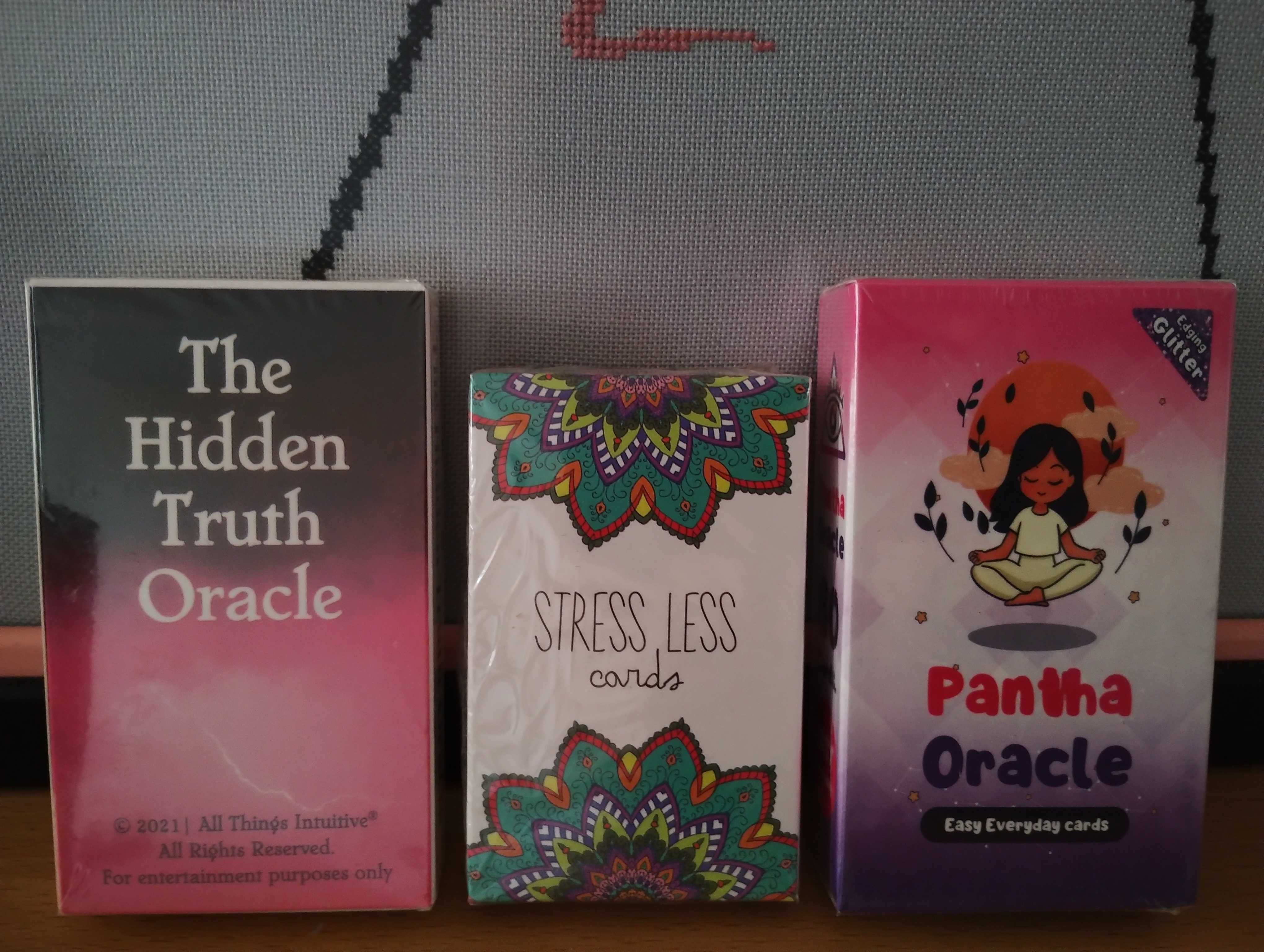 Съвременни оракул карти:Hidden Truth Oracle &Pantha Oracle&Stress Less