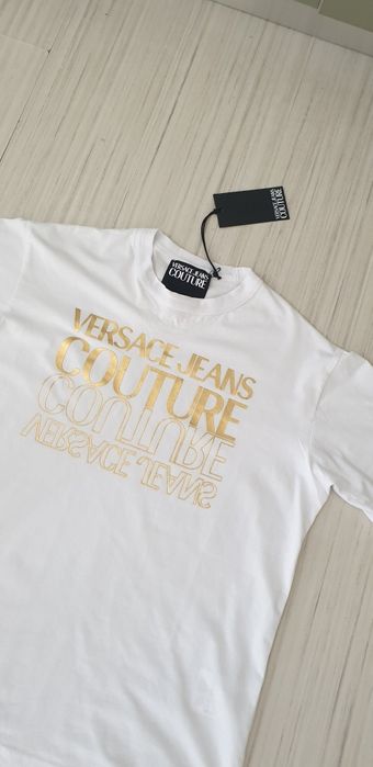 Versace Jeans Couture Cotton Regular Fit S НОВО ОРИГИНАЛ Мъжка Тениска