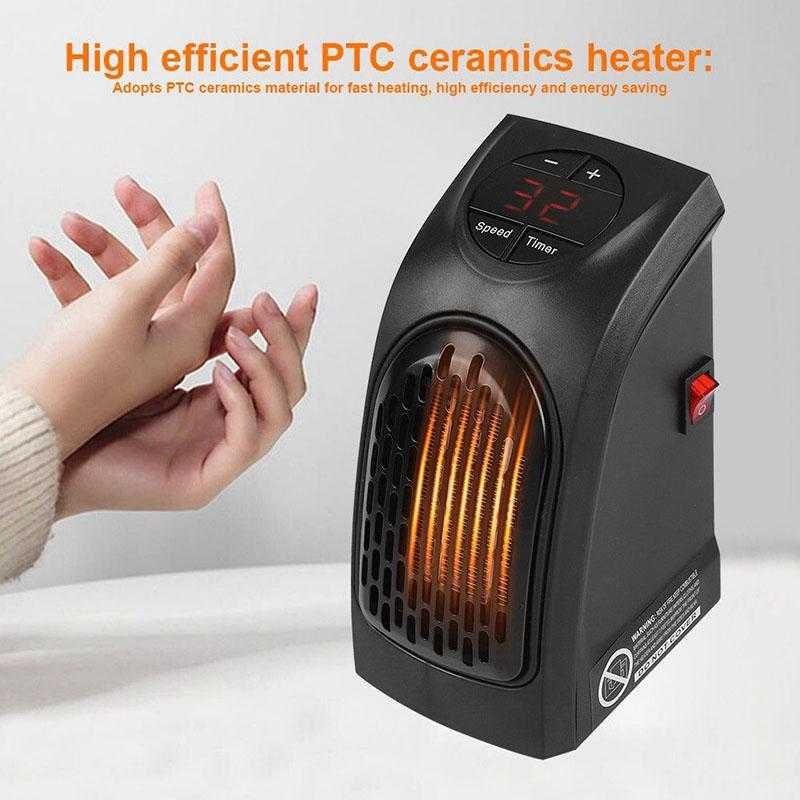 Mini radiator aparat cu aeroterma Handy Heater cu afisaj