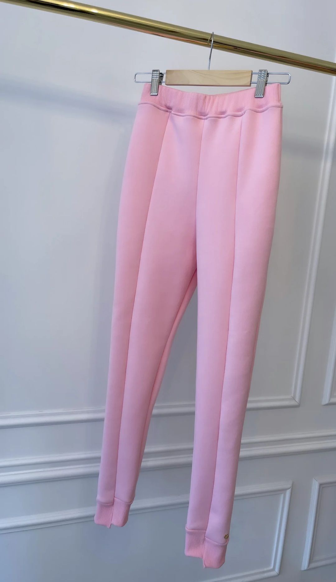Pantaloni pana Feverless vătuiți baby pink