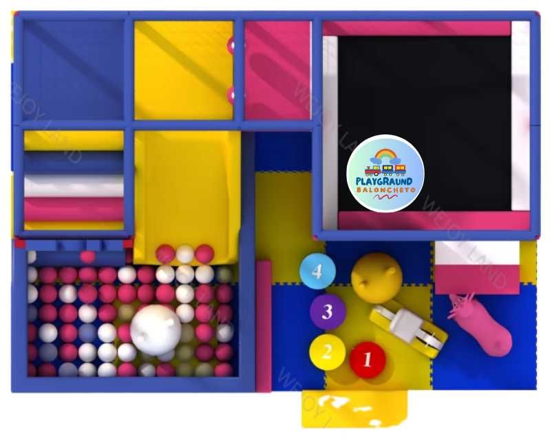 Вътрешно оборудване за детски кът-4.90*3.40/2.40височина