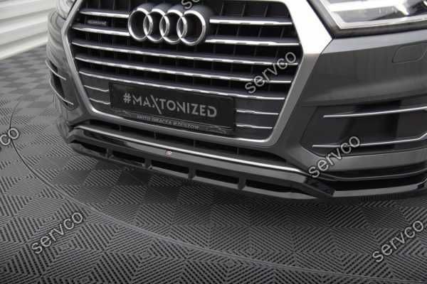 Prelungire splitter bara fata Audi Q7 Mk2 2015-2019 v3 - Maxton Design