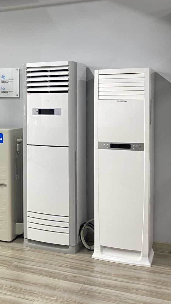Колонный кондиционер Midea 48,000 Btu работает от 220В / Инвертор