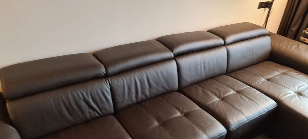 Луксозен италиански диван -Естесвена кожа