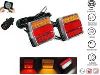 Комплект LED стопове с магнит и кабел 7,5м за ремаркета,колесари и др
