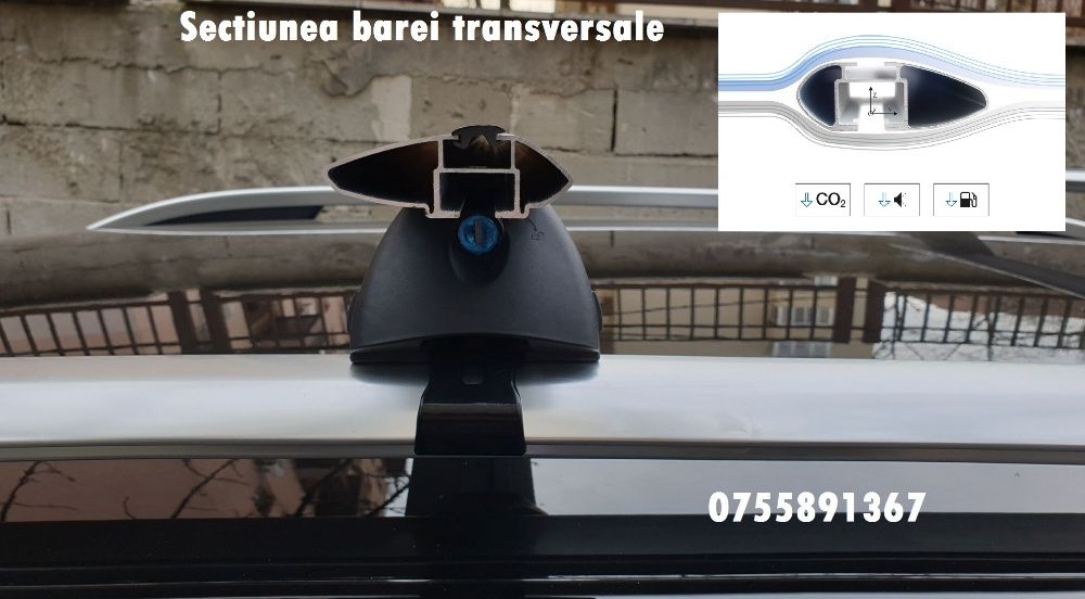 Bare portbagaj Seat Leon Ibiza Arosa Ateca / AERO Integrated Railing