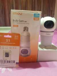 Крушка и камера IMOU 2 в 1, 5MP, плюс Micro SD карта "IMOU 64GB"