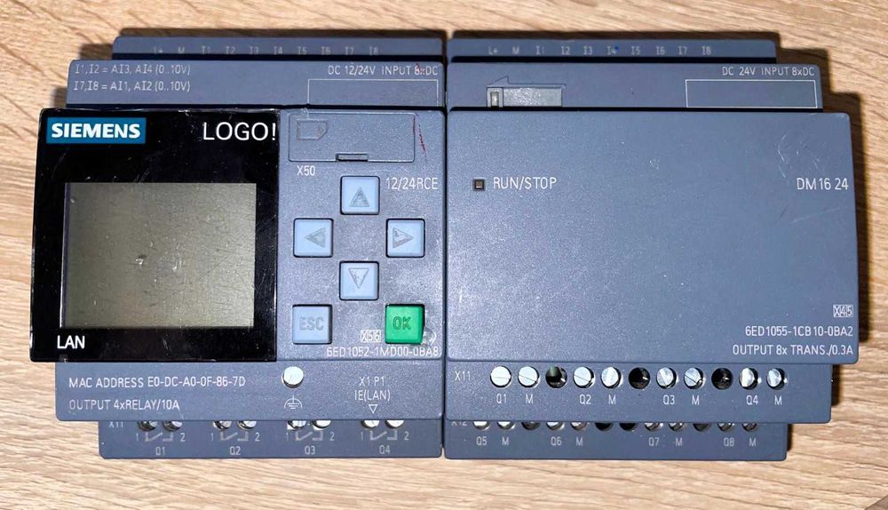 Kit PLC Siemens LOGO+Extensie