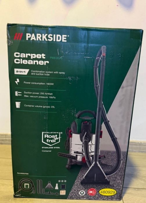 Aspirator injectie extracție curata canapele, textil, auto - Parkside