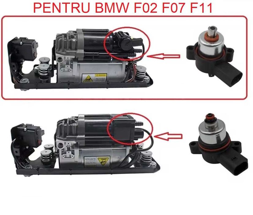 Solenoid/Valva compresor suspensie pneumatica aer BMW F11 F01/F02/F04
