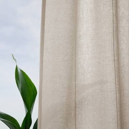 Плътни пердета Ikea в бежов цвят