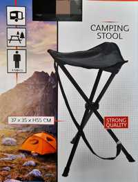 Scaun înalt și pliabil pentru camping, pescuit, drumeție, piață