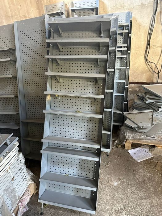 Raft magazin slim perforat cuie pt spatii inguste