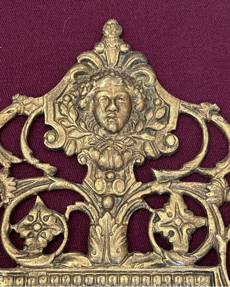 Pereche sfeșnice vechi franțuzești din bronz