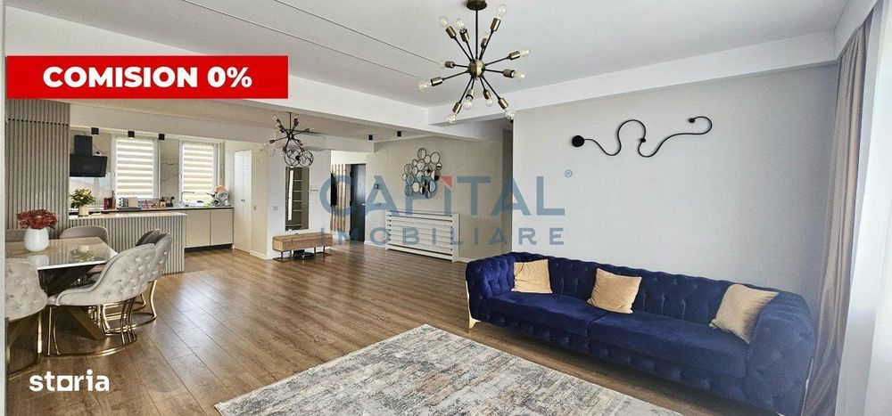 Comision 0% 4 camere 121 mp in vila, LUX, 3 parcari, priveliste