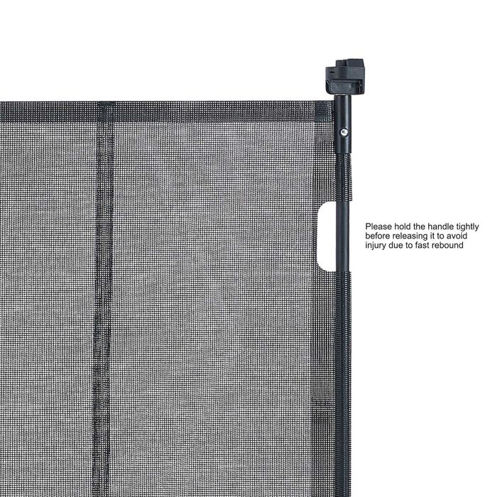 Poartă retractabilă pentru copii, h 86,5cm, se extinde pana la 193,8cm