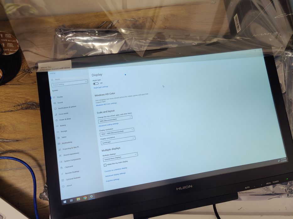 Huion kamvas gt 191 v2  19 inch tableta grafica