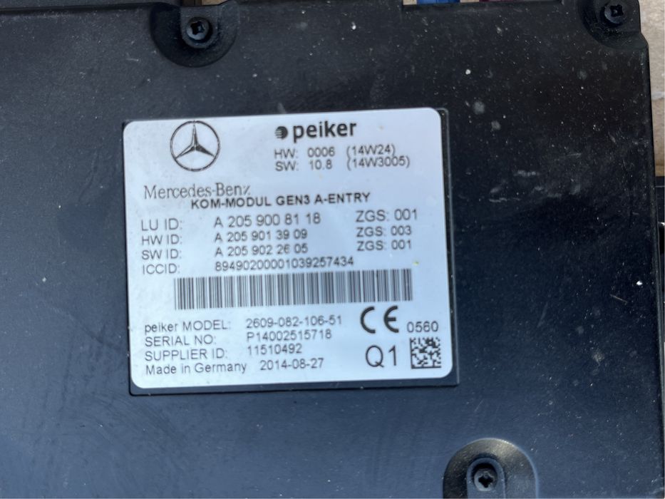 Modul / Calculator Mercedes C Class W205 GLC X253 C253
