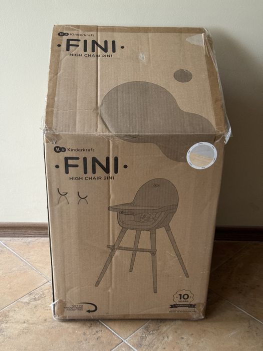 Столче за хранене KinderKraft Fini, сиво