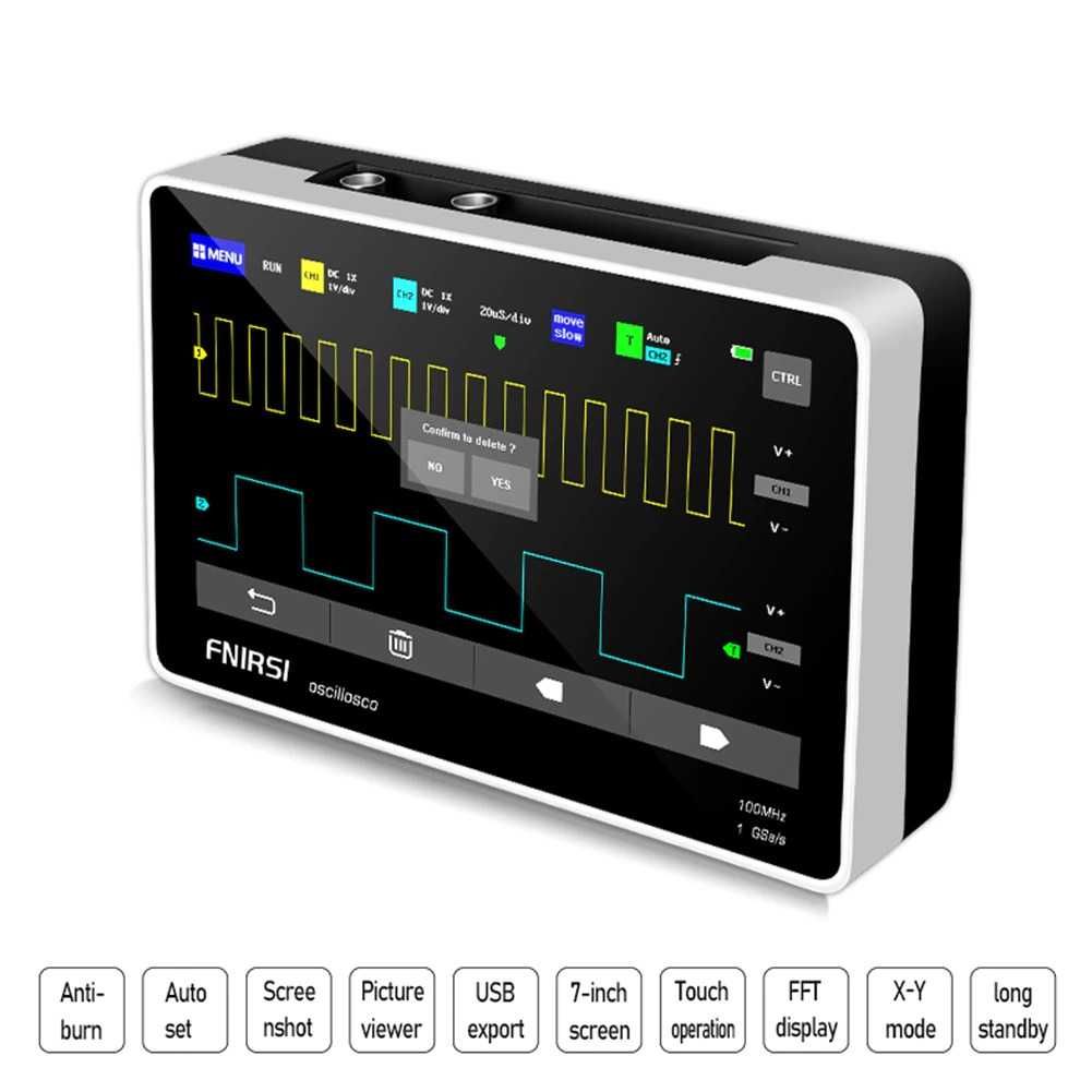 1013D Двуканален осцилоскоп таблет, 100M честотна лента