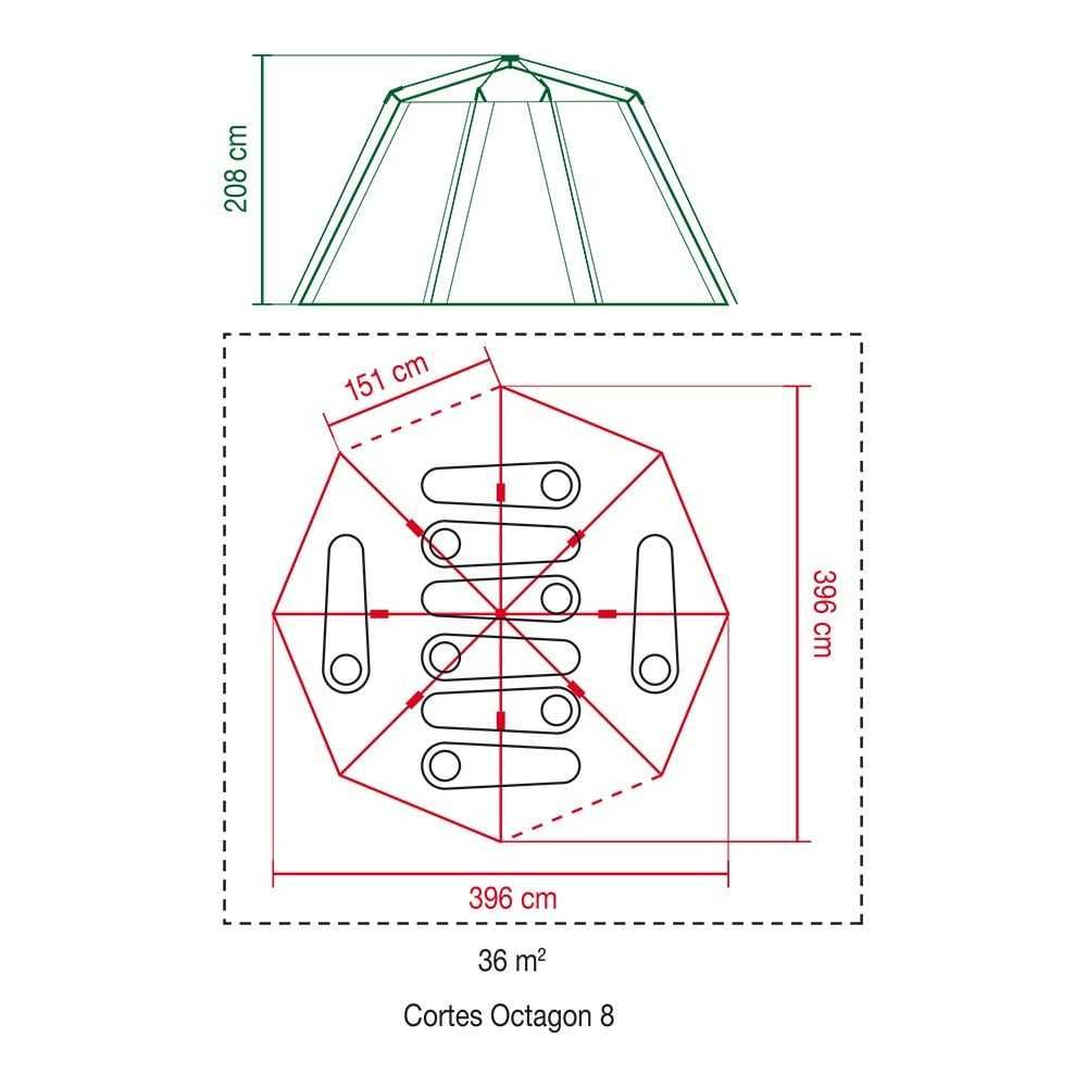 Coleman Octagon нови големи американски палатки с 360 градусова гледка