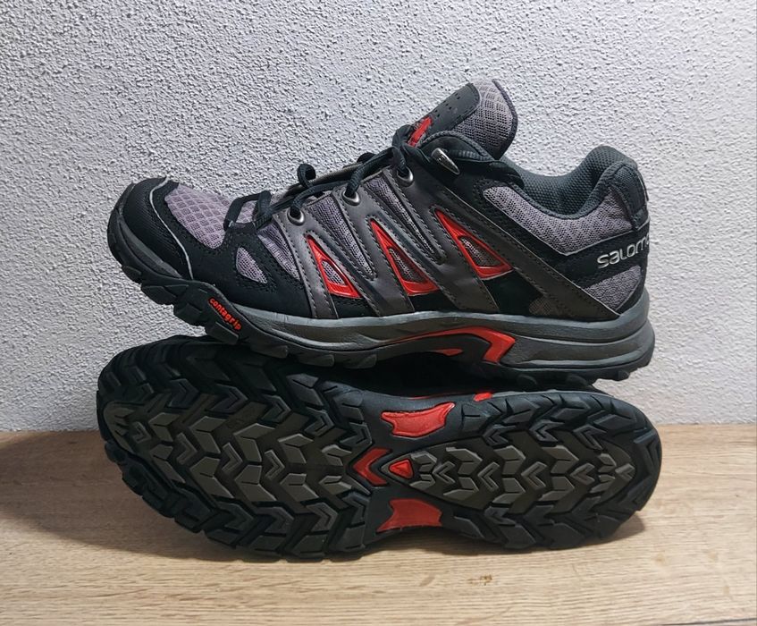Pantofi drumetie Solomon Eskape Aero, trekking, trail Gri/Rosu, Nr. 40