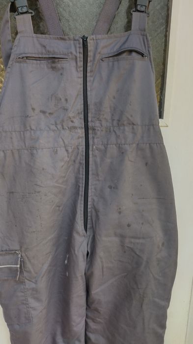 Работен гащеризон зимен и мъжко вълнено палто