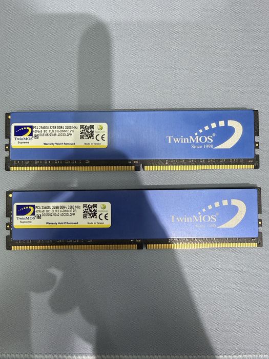 Оперативная память DDR4 32gb x2 3200mhz