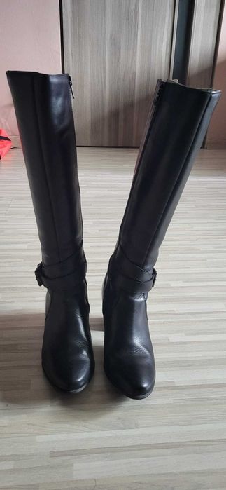 Cizme Madewell negre, cu toc, marimea 36, purtate o singura data