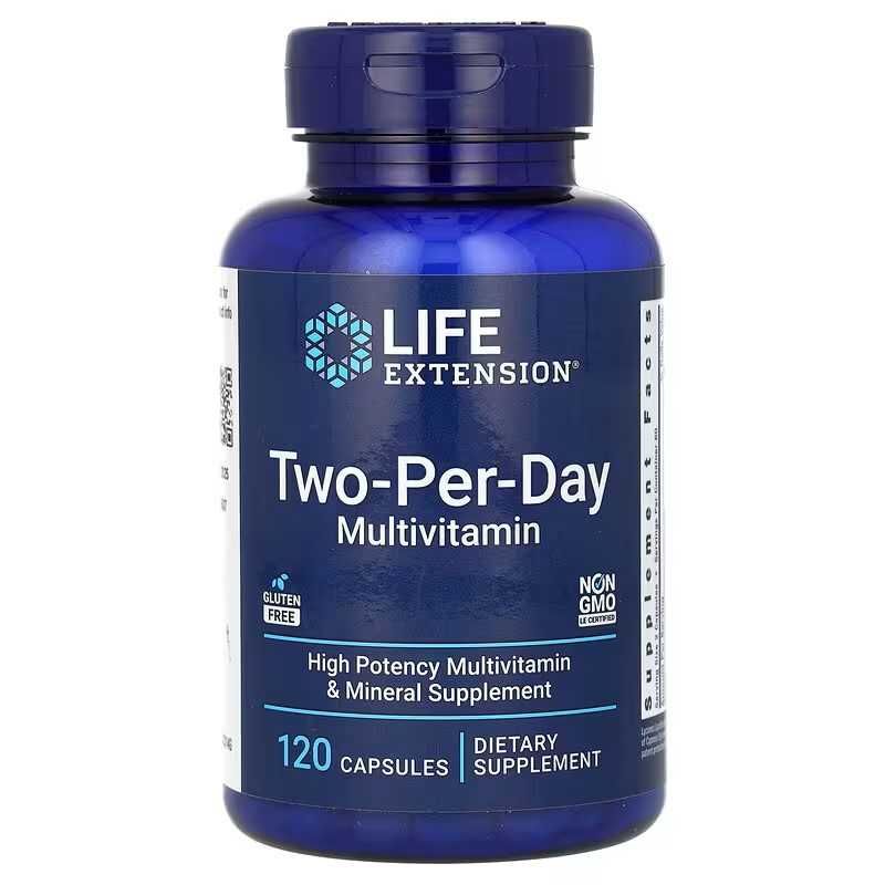 Life Extension мультивитамин two-per-day multivitamin 60 и 120 капсула