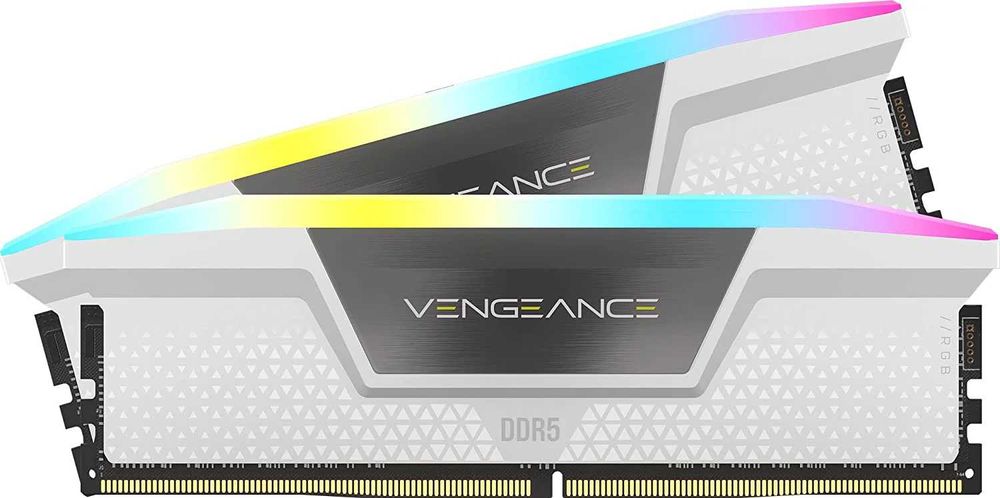 Рам памет Corsair VENGEANCE RGB White 32GB (2x16GB) DDR5 6000MHz CL30