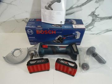 Ново - Bosch GWS 180 Li / 2 x 2.0 Ah - Безчетков ъглошлайф