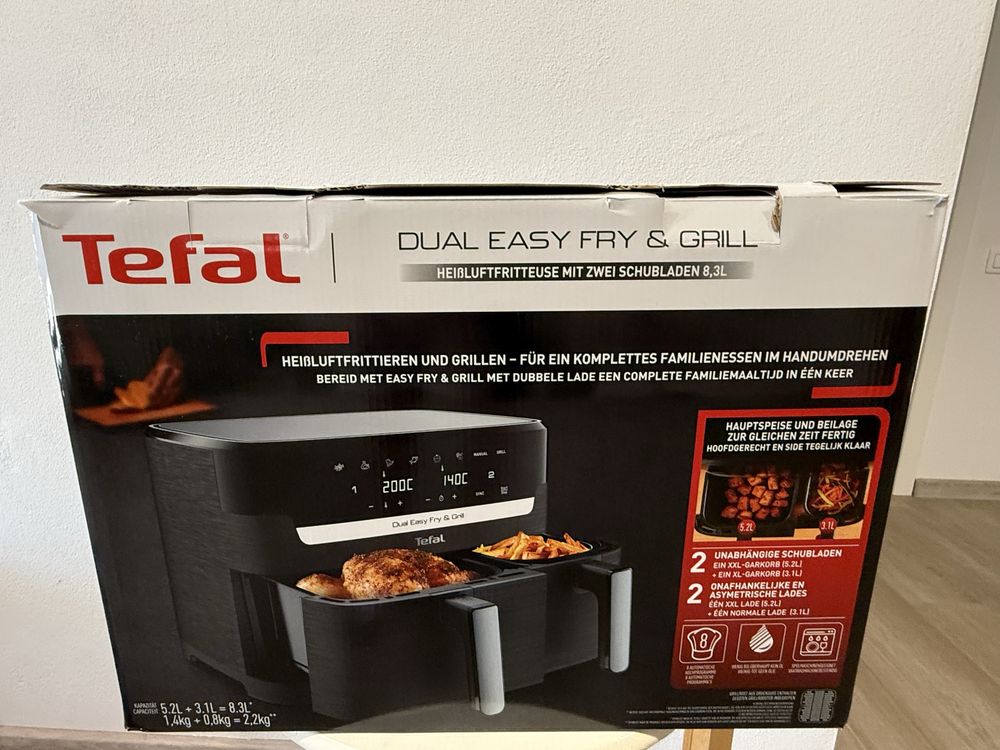 Fripteuza Aer cald Tefal Dual Easy Fry&Grill 8.3 L