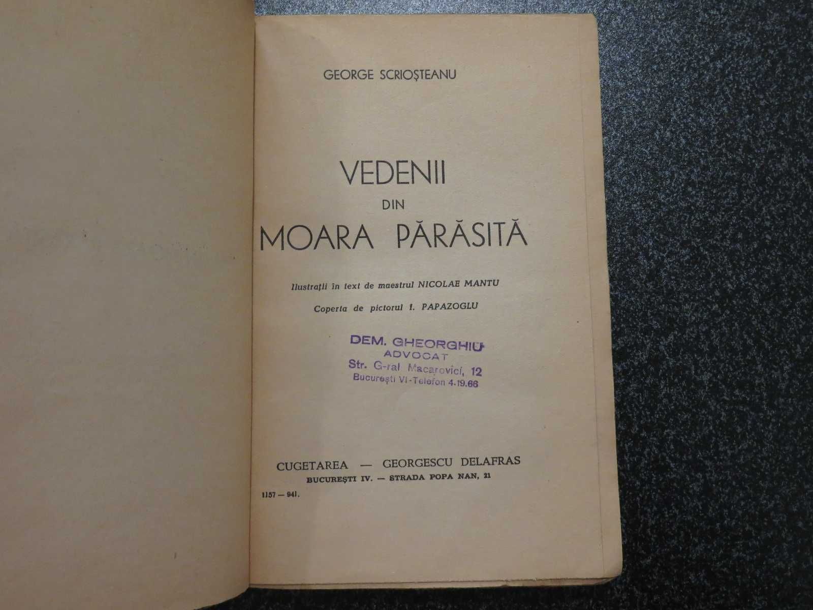 Vedenii din moara parasita  George Scriosteanu  1941