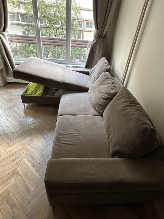 Разтегателен ъглов диван