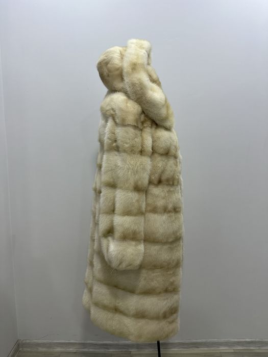 Молочная норковая шуба