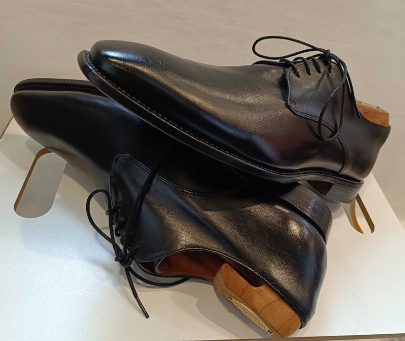 Pantofi de lux 43 43.5 lucrati manual LENDVAY & SCHWARCZ piele Goodyea