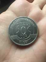Продавам стара възпоменателна метална монета/плакет от ръгби ГДР