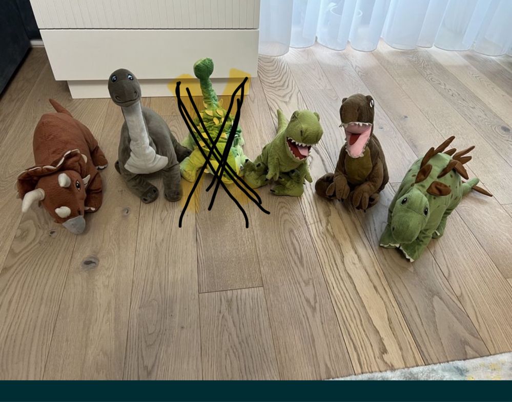 5 plusuri dinozauri - Ikea