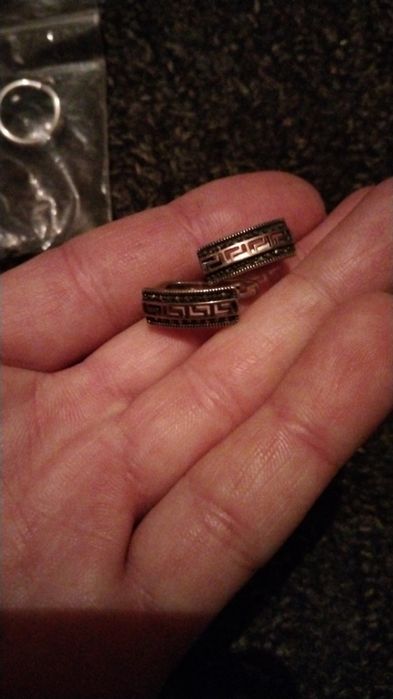 Серебряные серьги Версачи