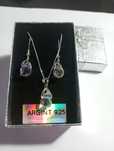 Set cercei și colier argint 925 și Swarovski
